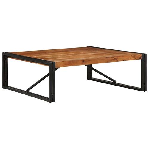 Sofabord 100x100x35 cm massivt akacietræ