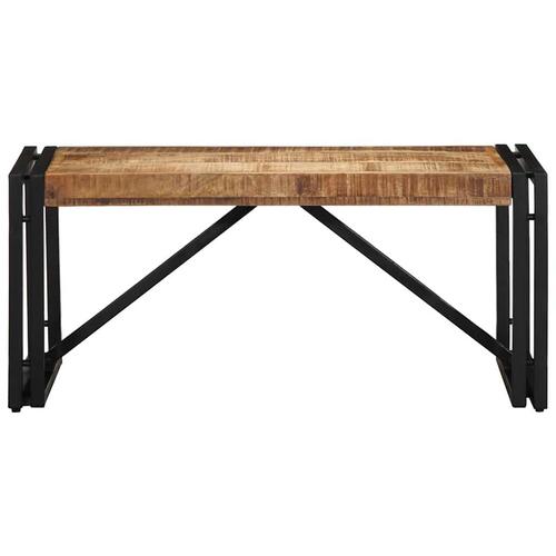 Sofabord 80x40x35 cm massivt ru mangotræ