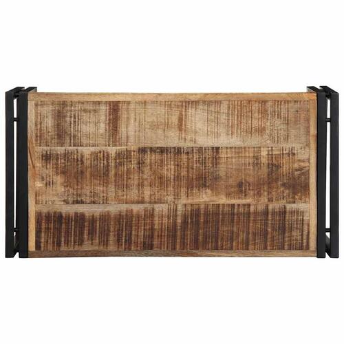 Sofabord 80x40x35 cm massivt ru mangotræ