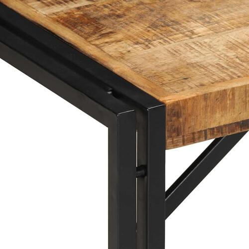 Sofabord 80x40x35 cm massivt ru mangotræ