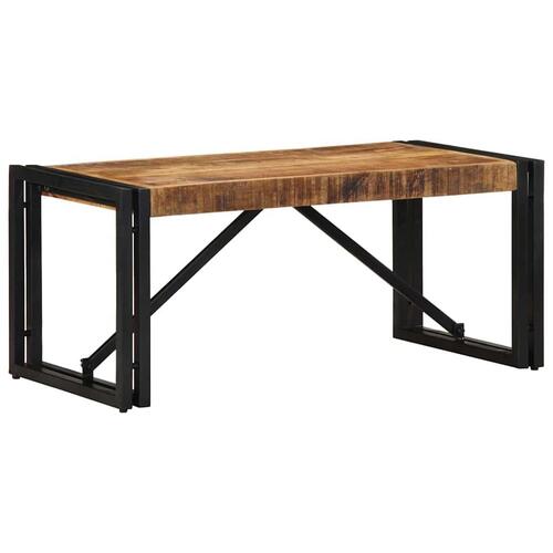 Sofabord 80x40x35 cm massivt ru mangotræ
