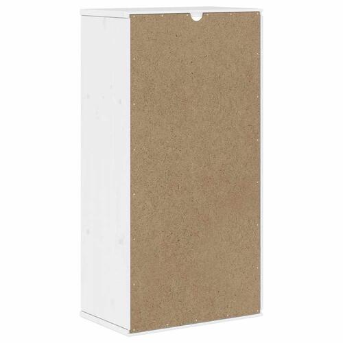 Sideskab ODDA med skuffer 40x24x79 cm massivt fyrretræ hvid