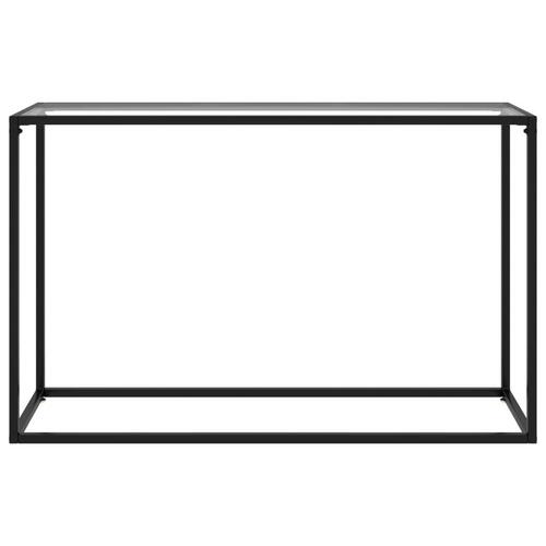 Konsolbord 120x35x75 cm hærdet glas transparent