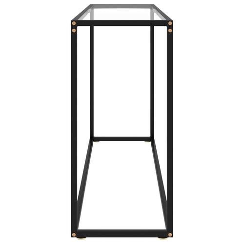 Konsolbord 120x35x75 cm hærdet glas transparent