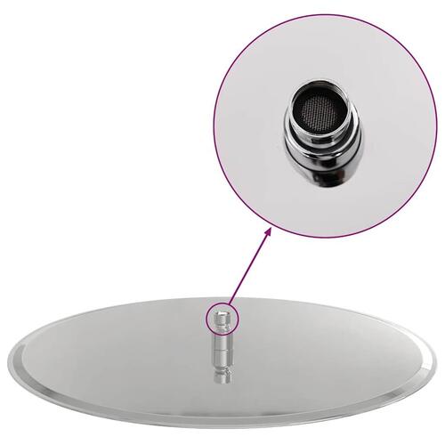Regnbrusehoved 50 cm rund rustfrit stål 304