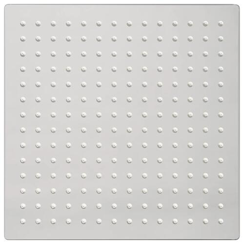 Regnbrusehoved 25x25 cm firkantet rustfrit stål 304