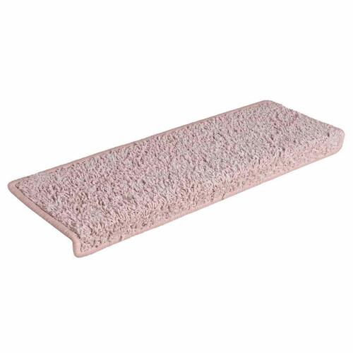 Trappemåtter 30 stk. 65x21x4 cm hvid og lyserød