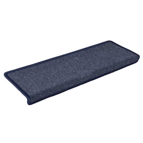 Trappemåtter 30 stk. 65x21x4 cm grå og blå