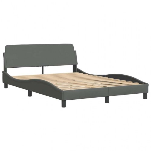 Sengeramme uden madras 140x190 cm stof mørkegrå