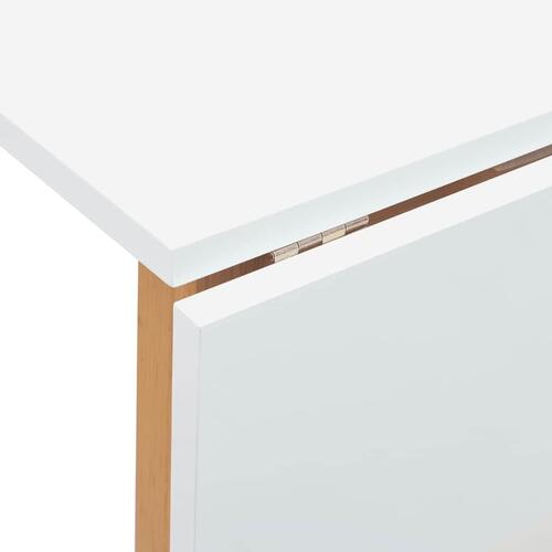 Spisebord massivt gummitræ naturfarvet