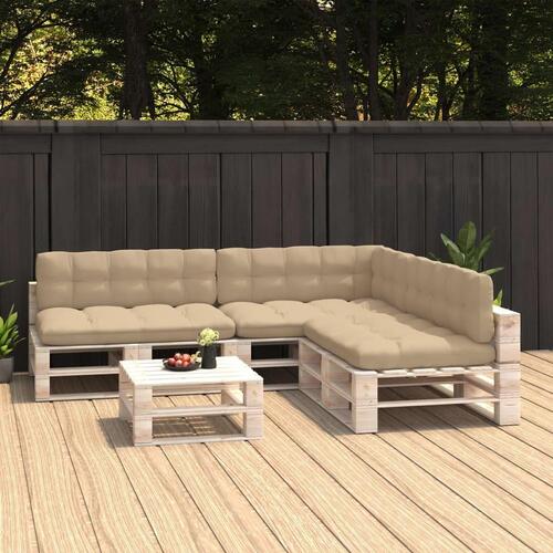 Hynder til pallesofa 7 stk. beige