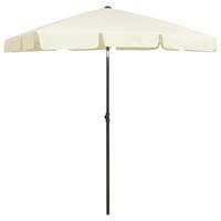 Strandparasol 180x120 cm sandgul