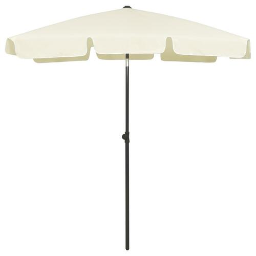 Strandparasol 180x120 cm sandgul