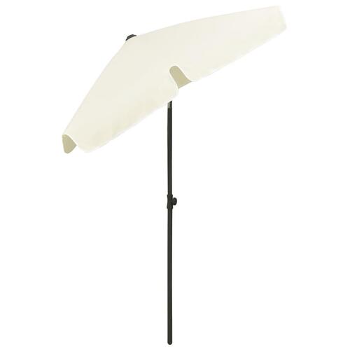 Strandparasol 180x120 cm sandgul