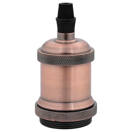 Lampeholdere 2 stk rød bronze E27