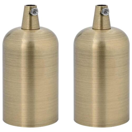 Lampeholdere 2 stk bronze E27
