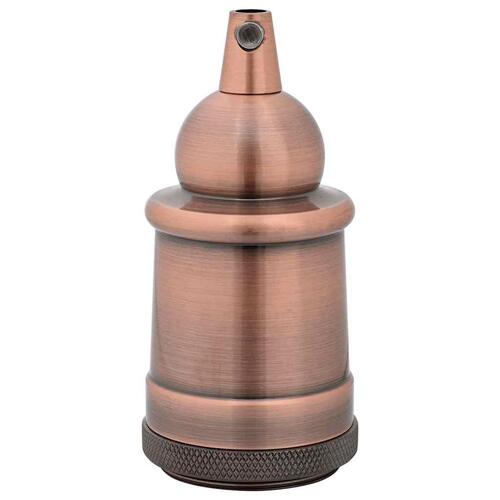 Lampeholdere 2 stk rød bronze E27
