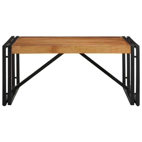 Sofabord 80x80x35 cm massivt akacietræ