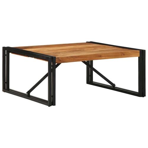 Sofabord 80x80x35 cm massivt akacietræ