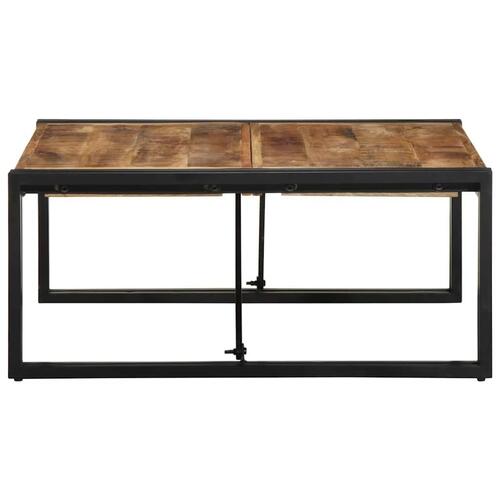Sofabord 80x80x35 cm massivt ru mangotræ