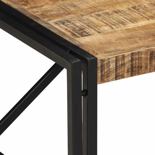 Sofabord 80x80x35 cm massivt ru mangotræ