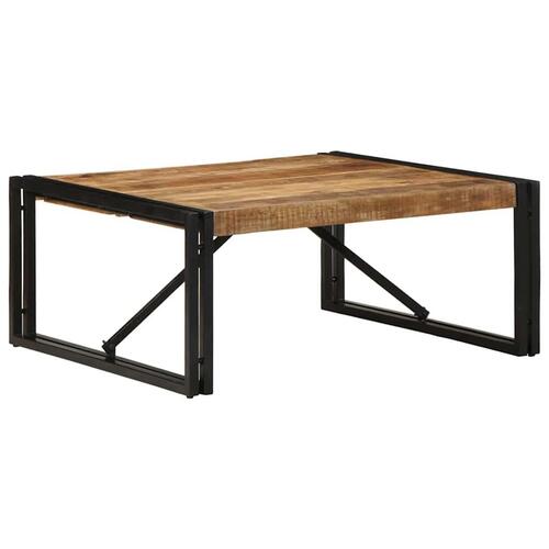 Sofabord 80x80x35 cm massivt ru mangotræ