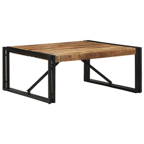 Sofabord 80x80x35 cm massivt ru mangotræ
