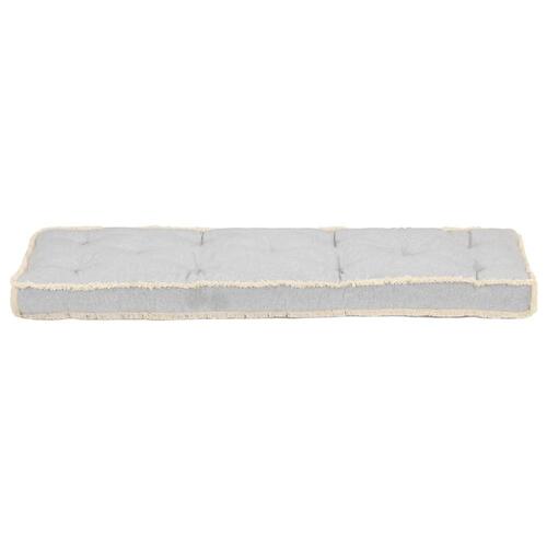 Hynde til pallesofa 120x40x7 cm grå