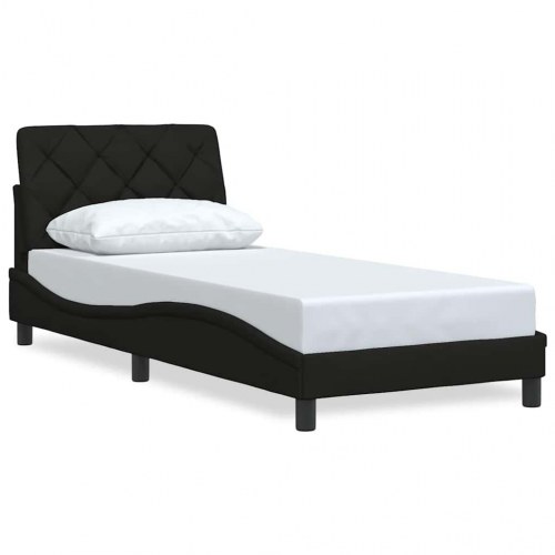 Sengeramme uden madras 80×200 cm - stof, sort