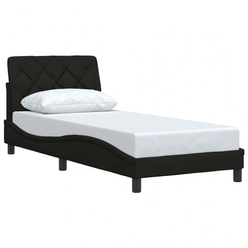 Sengeramme uden madras 80×200 cm - stof, sort