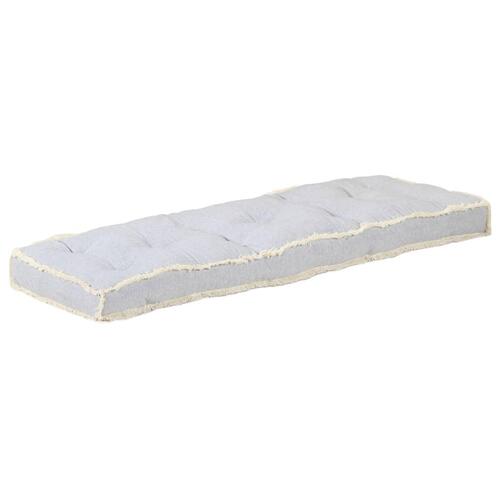 Hynde til pallesofa 120x40x7 cm grå