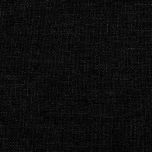 Sengeramme uden madras - sort stof 100×200 cm med hovedgærde