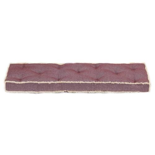 Hynde til pallesofa 120x40x7 cm rød