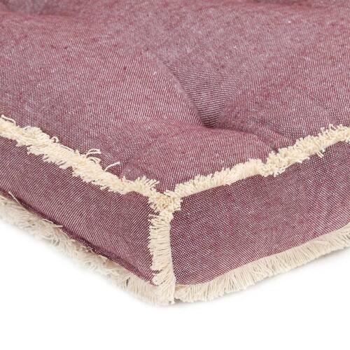Hynde til pallesofa 120x40x7 cm rød