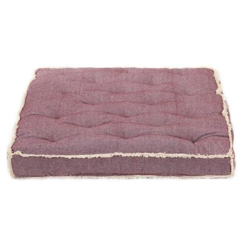 Hynde til pallesofa 120x80x10 cm bordeauxfarvet