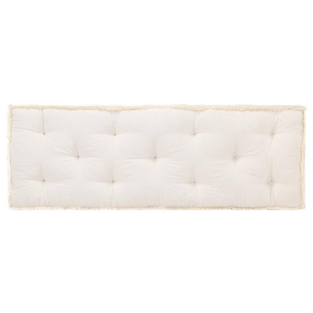Hynde til pallesofa 120x40x7 cm beige