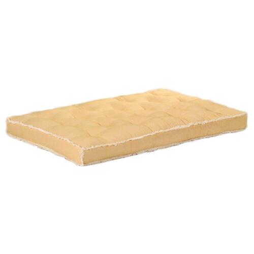 Hynde til pallesofa 120x80x10 cm gul