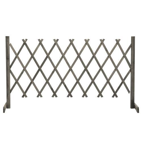 Espalier til haven 150x80 cm massivt fyrretræ grå