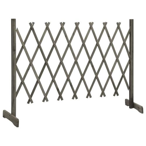 Espalier til haven 150x80 cm massivt fyrretræ grå