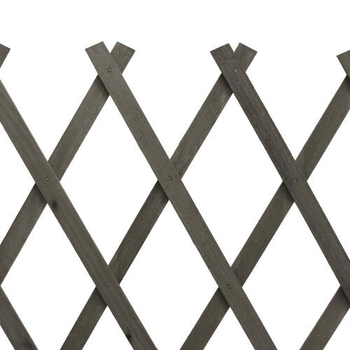 Espalier til haven 150x80 cm massivt fyrretræ grå