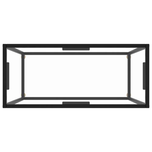 Konsolbord 80x35x75 cm hærdet glas transparent