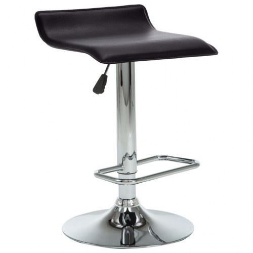Barstole 2 stk. kunstlæder sort