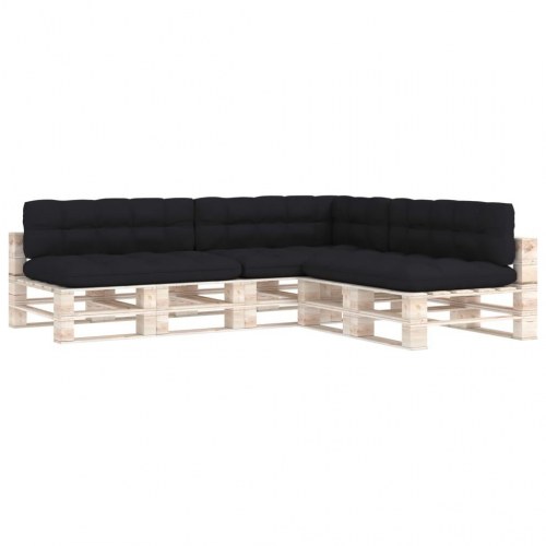Hynder til pallesofa 7 stk. sort