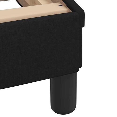 Sengeramme med LED uden madras 90x190 cm stof sort