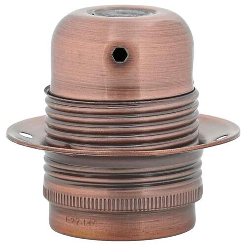 Lampeholdere 2 stk rød bronze E27