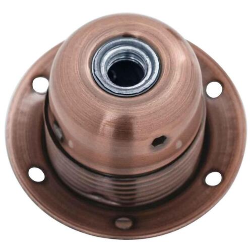 Lampeholdere 2 stk rød bronze E27