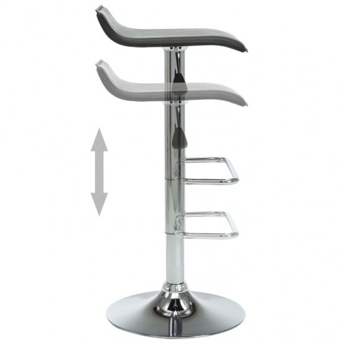 Barstole 2 stk. kunstlæder sort