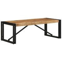 Sofabord 100x50x35 cm massivt ru mangotræ