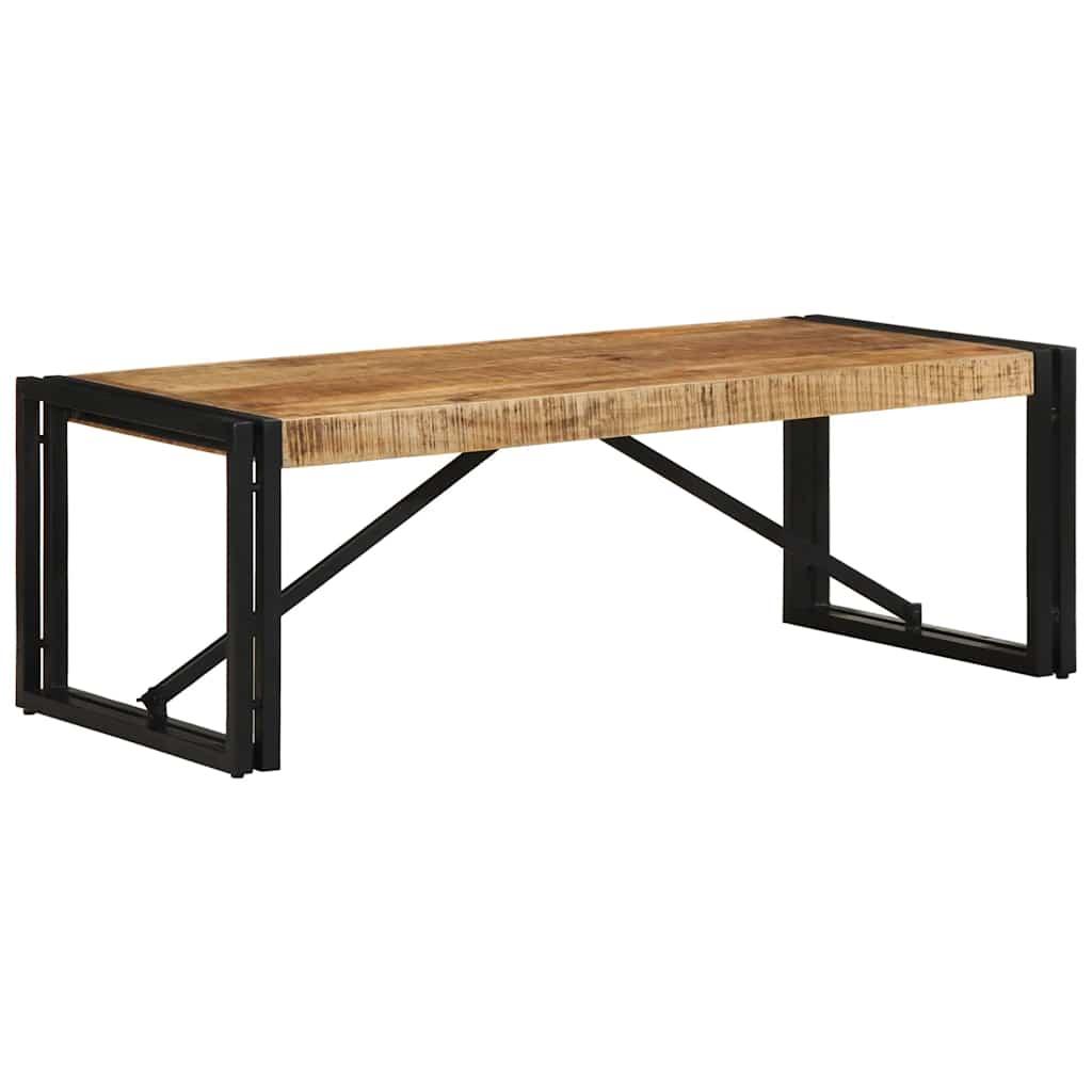 Sofabord 100x50x35 cm massivt ru mangotræ