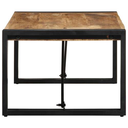 Sofabord 100x50x35 cm massivt ru mangotræ
